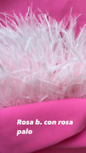 Load image into Gallery viewer, Top sin espalda con plumas